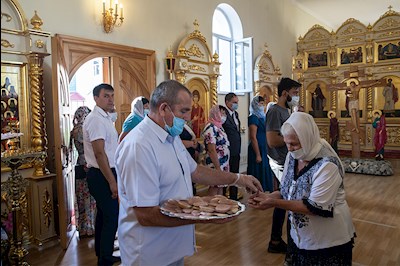 Всенощное бдение в храме в честь Казанской иконы Божией Матери р.п. Татищево
