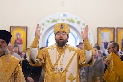 Митрополит Игнатий совершил Великое освящение храма святой блаженной Ксении Петербургской п. Красный Текстильщик и Божественную литургию в новоосвященном храме