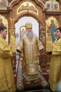 Божественная литургия в храме во имя святого равноапостольного великого князя Владимира г. Саратова