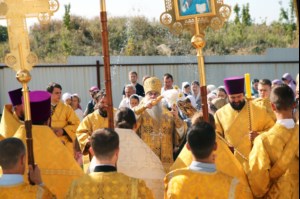 Божественная литургия в храме в честь Нерукотворного Образа Спасителя г. Саратова