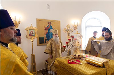Великое освящение храма Сорока Севастийских мучеников г. Саратова и Божественная литургия в новоосвященном храме