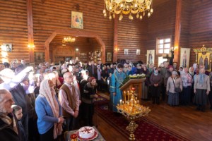 Божественная литургия в храме в честь Сретения Господня г.Саратова