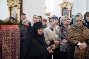 Божественная литургия в храме во имя святого великомученика Георгия Победоносца г.Саратова