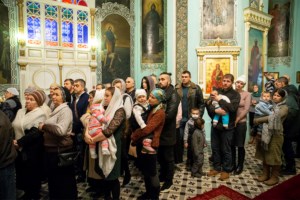Божественная литургия в храме Сошествия Святого Духа г. Саратова