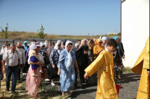 Божественная литургия в храме в честь Нерукотворного Образа Спасителя г. Саратова