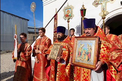 Божественная литургия в храме Воскресения Христова г. Саратова