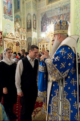 Всенощное бдение в храме Покрова Пресвятой Богородицы г. Саратова