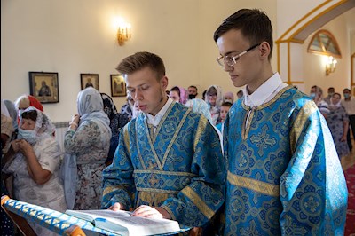 Всенощное бдение в храме в честь Казанской иконы Божией Матери р.п. Татищево