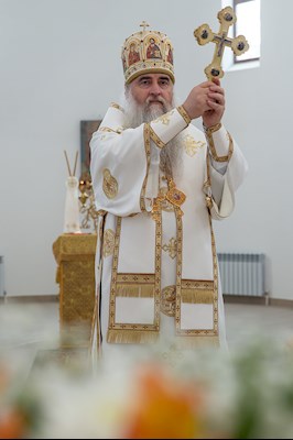 Божественная литургия в храме святителя Тихона, Епископа Воронежского, Задонского чудотворца г. Саратова