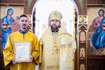 Митрополит Игнатий совершил Божественную литургию в храме во имя святителя Николая Японского г. Саратова