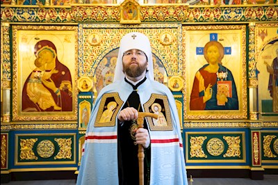 Митрополит Игнатий совершил Божественную литургию в Свято-Никольском мужском монастыре г. Саратова
