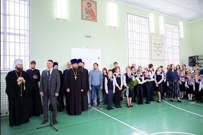 Православные гимназисты торжественно принесли присягу, вступая в «Дружину святого благоверного князя Александра Невского»