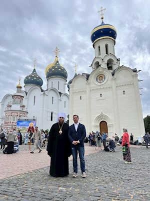 Архиереи Саратовской митрополии сослужили Святейшему Патриарху Кириллу за Литургией в Свято-Троицкой Сергиевой Лавре