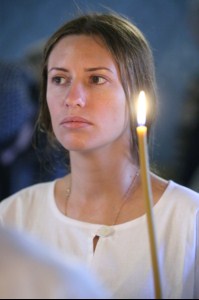 Крещальная литургия в Свято-Троицком соборе Саратова