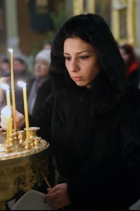 Великая Рождественская вечерня в храме в честь Покрова Пресвятой Богородицы г. Саратова
