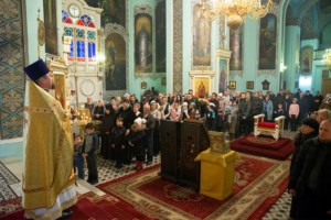 Божественная литургия в храме Сошествия Святого Духа г. Саратова