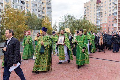 Божественная литургия в храме преподобного Сергия Радонежского г. Саратова