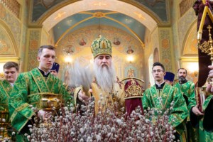 Божественная литургия в храме в честь Покрова Пресвятой Богородицы г. Саратова