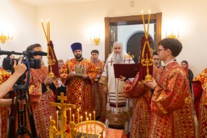Божественная литургия в храме святого благоверного князя Александра Невского г. Саратова