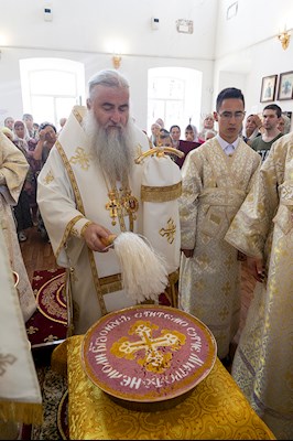 Божественная литургия в храме во имя святителя Митрофана, епископа Воронежского, г.Саратова