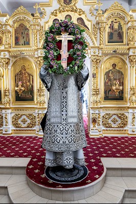 Литургия Преждеосвященных Даров в храме в честь Покрова Пресвятой Богородицы г. Покровска (Энгельса)