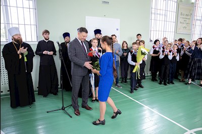 Православные гимназисты торжественно принесли присягу, вступая в «Дружину святого благоверного князя Александра Невского»