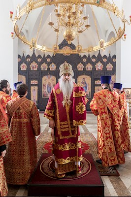 Божественная литургия в храме в честь иконы Божией Матери «Всех скорбящих Радость» г. Саратова