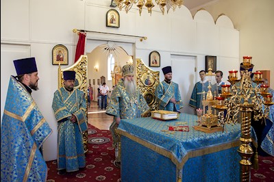 Всенощное бдение в храме в честь Казанской иконы Божией Матери р.п. Татищево