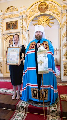 Митрополит Игнатий совершил Божественную литургию в храме преподобного Серафима Саровского г. Саратова
