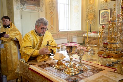 Митрополит Игнатий совершил Божественную литургию в Покровском соборе г. Саратова