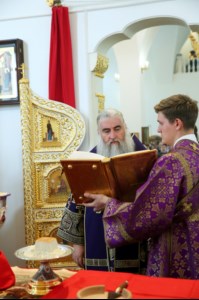 Божественная литургия в храме в честь Рождества Христова г.Саратова