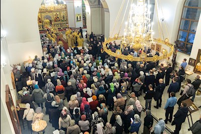 Всенощное бдение в Свято-Никольском мужском монастыре г. Саратова