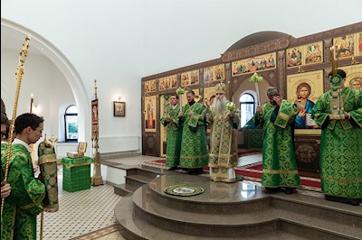 Всенощное бдение в храме преподобного Сергия Радонежского г. Саратова