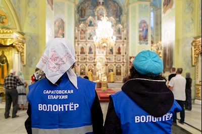 Всенощное бдение в храме Покрова Пресвятой Богородицы г. Саратова
