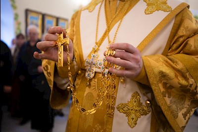 Митрополит Игнатий совершил Великое освящение храма святой блаженной Ксении Петербургской п. Красный Текстильщик и Божественную литургию в новоосвященном храме