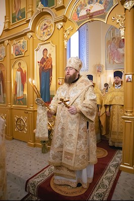 Митрополит Игнатий совершил Великое освящение храма святителя и Чудотворца Николая села Долгий Буерак Гагаринского района г. Саратова и Божественную литургию в новоосвященном храме