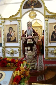 Божественная литургия в Спасо-Преображенском мужском монастыре г.Саратова