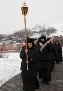 Божественная литургия в Свято-Алексиевском женском монастыре г. Саратова