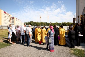 Божественная литургия в храме в честь Нерукотворного Образа Спасителя г. Саратова