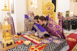 Божественная литургия в храме святителя Спиридона Тримифунтского г. Саратова