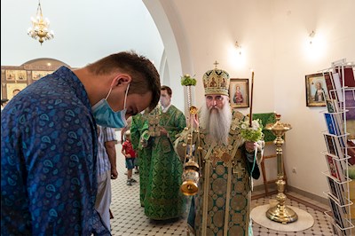 Всенощное бдение в храме преподобного Сергия Радонежского г. Саратова