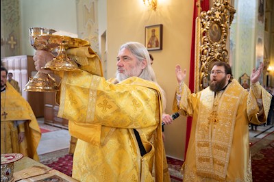 Митрополит Игнатий совершил Божественную литургию в Покровском соборе г. Саратова