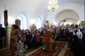 Божественная литургия в Спасо-Преображенском мужском монастыре г.Саратова
