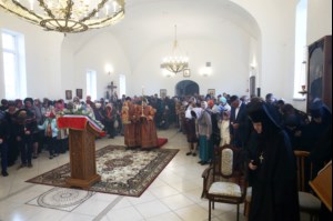Чин Великого освящения и Божественная литургия в храме в честь Владимирской иконы Божией Матери Владимирского женского монастыря г. Вольска