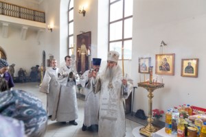 Божественная литургия в Свято-Никольском мужском монастыре г. Саратова