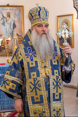 Божественная литургия в храме в честь Владимирской иконы Божией Матери с. Багаевка
