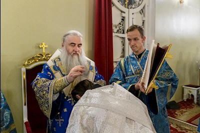 Всенощное бдение в храме Покрова Пресвятой Богородицы г. Саратова