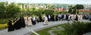 Божественная литургия в Свято-Алексиевском женском монастыре г.Саратова