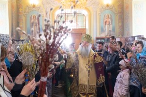 Божественная литургия в храме в честь Покрова Пресвятой Богородицы г. Саратова