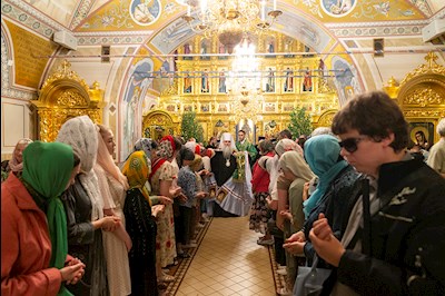 Всенощное бдение в Свято-Троицком кафедральном соборе г.Саратова